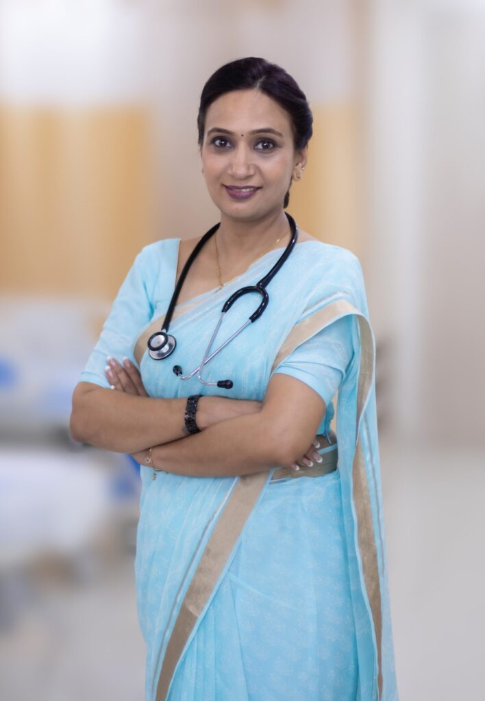 Indian doctor in Sari